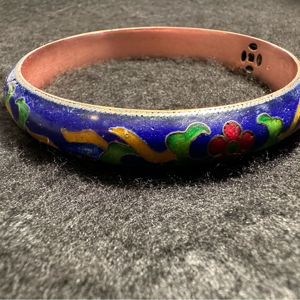 Colorful Cloisonné  Bangle Bracelet